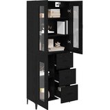  Highboard Crni hrast 69,5 x 34 x 180 cm Konstruirano drvo | shoptok.hr