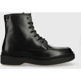 Tommy Hilfiger Kožne cipele za muškarce, boja: crna