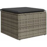 Maison Chic Vrtni stolček - Vrtni stoli z blazino siv 55x55x37 cm poli ratan JS831, (21878736) Cene