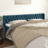  Uzglavlje s ušima tamnoplavo 203x16x78/88 cm baršunasto | shoptok.hr