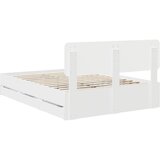  Krevetna konstrukcija Bijeli 140 x 190 cm Konstrukcijsko drvo | shoptok.hr