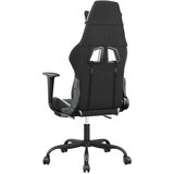  Gaming stol z oporo za noge črno in belo umetno usnje, (21152291) | Shoptok.si