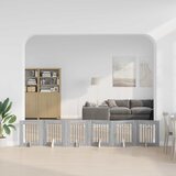  Vrata za pse s postoljem 6 pcs Siva sonoma 60 x 60 cm | Eponuda.ba