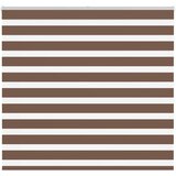 Zebra zavjesa Smeđa 165x150 cm Širina tkanine 160,9 cm Poliester | shoptok.hr