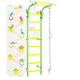 Monkey Gym Telovadna Comet Next 1 švedska lestev za dom + Dino plezalna stena svetlo zelena, (5000077547) | Shoptok.si