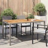  Stol za vrt Siva 150 x 90 x 75 cm poliratan | shoptok.hr