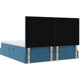 Postelja s shranjevanjem Temno modra 180 x 200 cm Žamet, (5000100627) | Shoptok.si