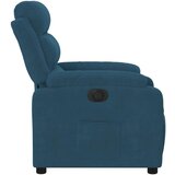  Električni naslanjač moder žamet | Shoptok.si