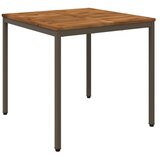 vidaXL Stol za večeru u vrtu Prirodna i kava 80 x 80 5 x 75 cm - Prirodno kava 80 x 80 5 x 75 cm | shoptok.hr