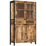 vidaXL Visoka omara 100x40x175 cm trden mangov les | Shoptok.si
