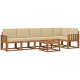  Set vanjskih sofa 7 kom. Prirodna i bež | shoptok.hr