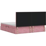  s madracem i skladištem Ružičasta 200 x 200 cm Baršun | shoptok.hr
