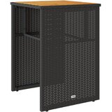  3-dijelni bistro set s jastucima crni od poliratana | shoptok.hr