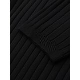 Ombre Men's SLIM FIT viscose vertical striped polo shirt - black | Eponuda.ba