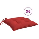  Jastuci za stolice 6 kom crveni 40 x 40 x 7 cm tkanina Oxford | shoptok.hr