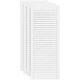  Vrata za ormarić rešetkasta 4 kom bijela 99,3x39,4 cm borovina | shoptok.hr