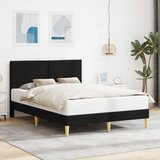  Krevetna konstrukcija s uzglavljem Crna 160 x 200 cm Tkanina | shoptok.hr