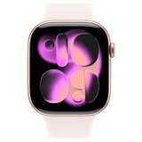 Apple watch S11 gps 46mm rose gold aluminium case with light blush sport band - s/m (mev64rk/a) | Eponuda.com