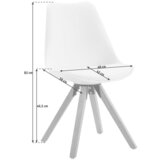 CARRYHOME stol, les, kovina, umetna masa, tekstil črna, barve hrasta | Shoptok.si