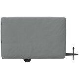 vidaXL Pokrov za prikolico za konje siva 334x148x230cm netkana tkanina | Shoptok.si