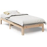 Maison Chic Posteljni okvir - Enojna postelja - Postelja za odrasle brez vzmetnice bel 80x200 cm trdna borovina-J6918, (21769331) | Shoptok.si