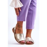 Kesi leather sandals Golden Alivia | Shoptok.si