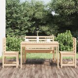 vidaXL 4-dijelni vrtni blagovaonski set od masivne borovine Cijene