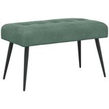  Klupa s gumbastim tkanjem Morska zelena 80 x 40 x 46 cm Baršun | shoptok.hr