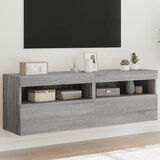  The Living Store Stenske TV omarice z LED 2 kosa siva sonoma 60x30x40 cm - TV Stenska Omarica, (21555789) | Shoptok.si