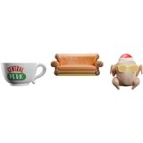 Friends SET 3 BOŽIČNIH OKRASKOV -PURAN, KAVČ IN SKODELICA CENTRAL PERK, (21241250) Cene