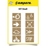 a.m.p.e.r.e Komplet šablon, mesto / občina, 8 šablon, karton | Shoptok.si