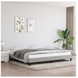  Posteljni okvir svetlo siv 200x200 cm blago | Shoptok.si