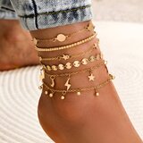  Set Narukvica za nogu SA-27547 - Zlatna KP27547 | shoptok.hr