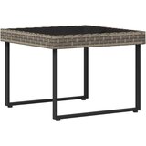  Set vrtnog kauča s jastukom 2 pcs Sivi Poli Rattan i čelik - Sivi | shoptok.hr