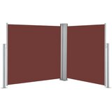 vidaXL Zložljiva stranska tenda rjava 120x600 cm | Shoptok.si
