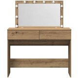  Toaletni Stolić s LED Osvjetljenjem Obrtnicki Hrast 100x40x120 cm | shoptok.hr