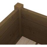 vidaXL Vrtna sadilica smeđa boja meda 70x70x70 cm od masivne borovine | shoptok.hr
