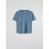 Reserved - Regular pamučna majica kratkih rukava - steel blue | shoptok.hr