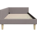  Kutni okvir kreveta Ostalo s uzglavljem Sivo-smeđa 100 x 200 cm | shoptok.hr