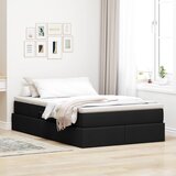  Krevet s madracem i skladištem Crna 120 x 190 cm Poliester | shoptok.hr