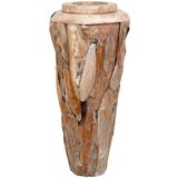 vidaXL Okrasna vaza 40x80 cm trdna tikovina | Shoptok.si