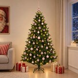  Umjetno božićno drvce s kuglicama 240 cm 300 LED lampica | shoptok.hr