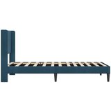  Krevetna konstrukcija s uzglavljem Plava 80 x 200 cm Baršun | shoptok.hr