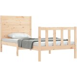  Posteljni okvir z vzglavjem 2FT6 trden les | Shoptok.si