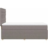  Krevet s oprugama i madracem smeđesivi 100 x 200 cm od tkanine | shoptok.hr