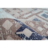 Kayoom RAVNO TKANA PREPROGA Indiana 200 Multi / Blau 120/170 cm tkano modra, večbarvno | Shoptok.si