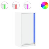Maison Chic Komoda - Predalnik z LED bela 42,5x34x85 cm inženirski les, (21722716) Cene