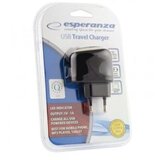 USB punjac ESPERANZA CHARGER, AC 100-240V, 5V/1000mA, black, EZ111  USB punjac ESPERANZA CHARGER, AC 100-240V, 5V/1000mA, black, EZ111 Slike