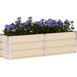  Cvetlično korito Slonokoščena 160 x 40 x 45 cm Jeklo, (5000207695) | Shoptok.si