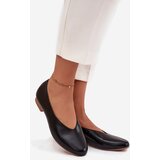 Boto Women's Ballet Flats Made of Eco Leather with Flat Heel Black Olyssia | Shoptok.si